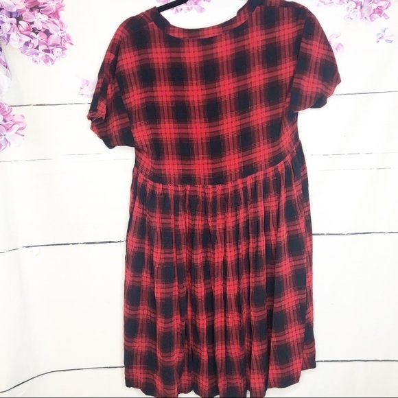 11-1-TYLHO | Mona Plaid Swing Dress - Picture 5 of 5